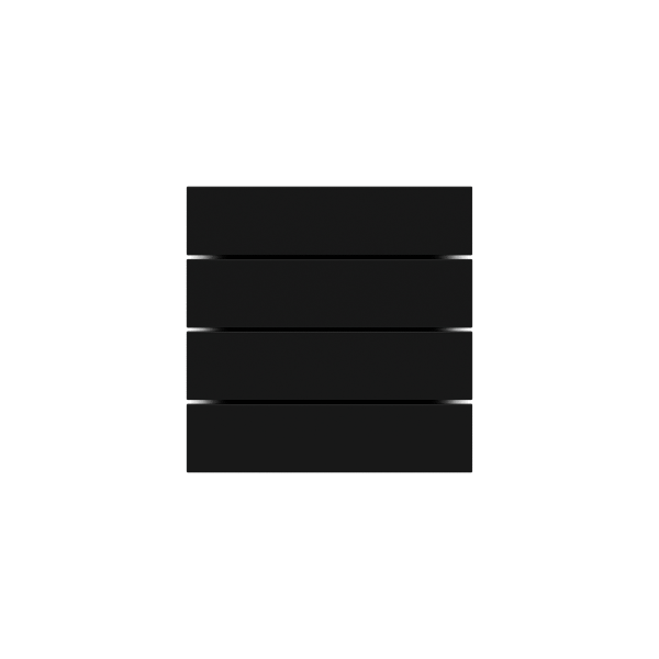 EKINEX Kit 4 Rockers Ff (Form/Flank/Nf) Horizontal Rectangular (80X20) Black Plastic EK-TRO-GAE