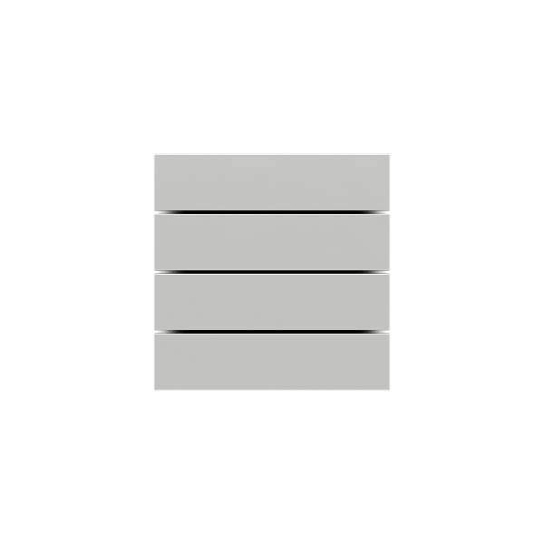 EKINEX Kit 4 Rockers Ff (Form/Flank/Nf) Horizontal Rectangular (80X20) Silver Plastic EK-TRO-GAG